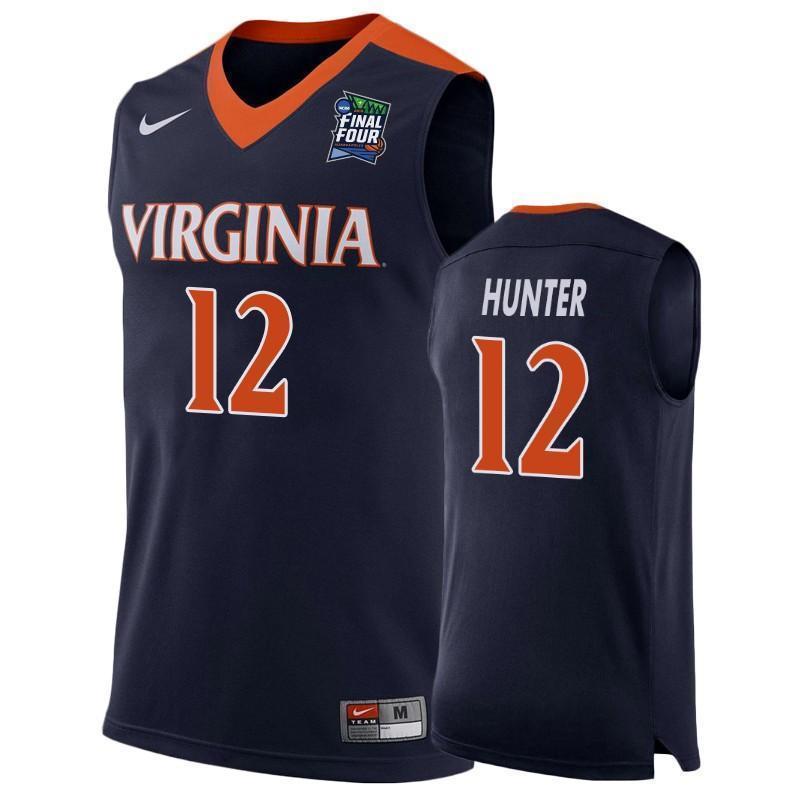 De'Andre Hunter Virginia Cavaliers 2019 Final Four Basketball Jersey - Navy
