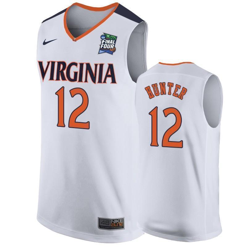 De'Andre Hunter Virginia Cavaliers 2019 Final Four Basketball Jersey - White