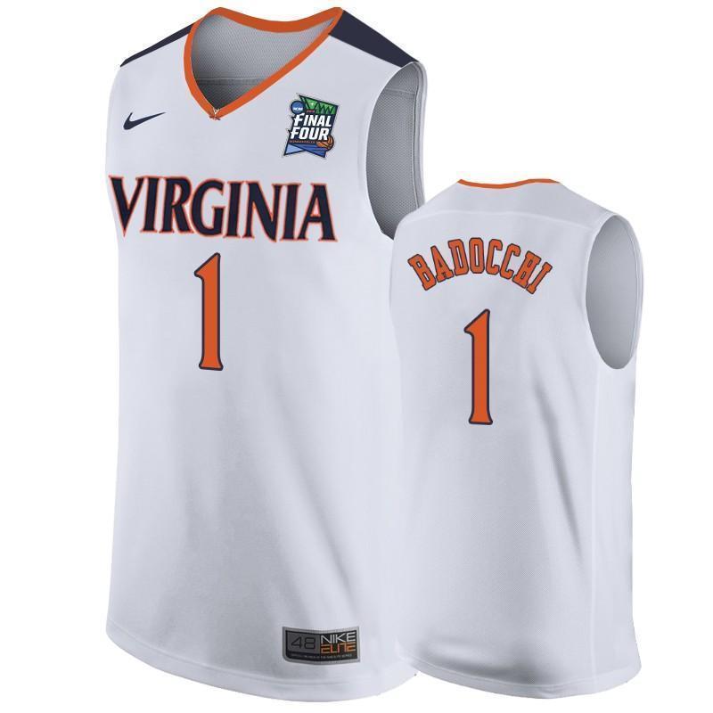 Francesco Badocchi Virginia Cavaliers 2019 Final Four Basketball Jersey - White
