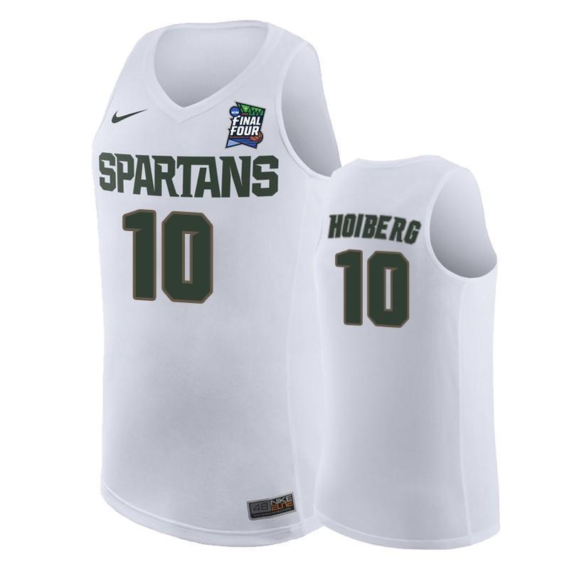 Jack Hoiberg Michigan State Spartans 2019 Final Four Basketball Jersey - White