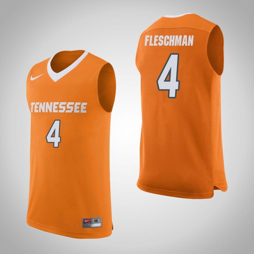 Jacob Fleschman Tennessee Volunteers Basketball Jersey-Orange