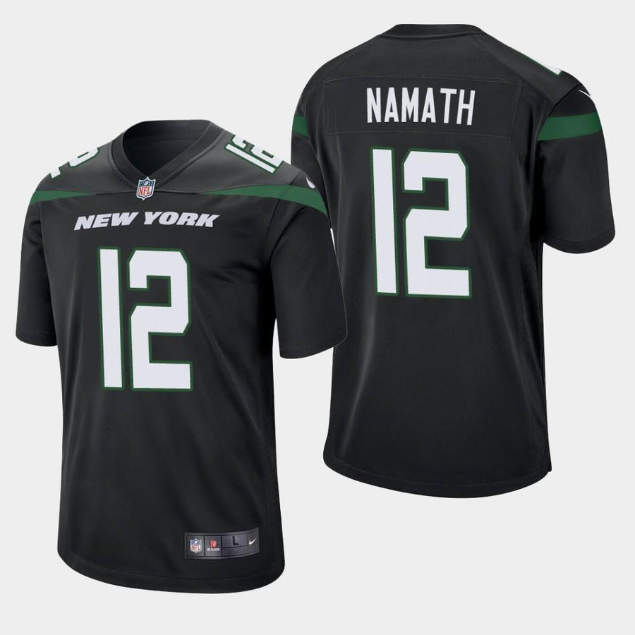 Joe Namath New York Jets 2019 Game Jersey - Black