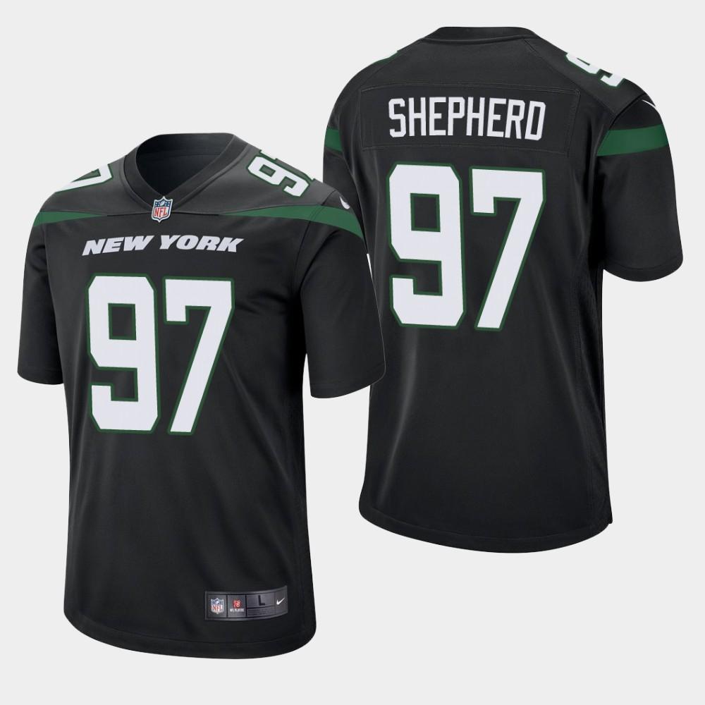 Nathan Shepherd New York Jets 2019 Game Jersey - Black