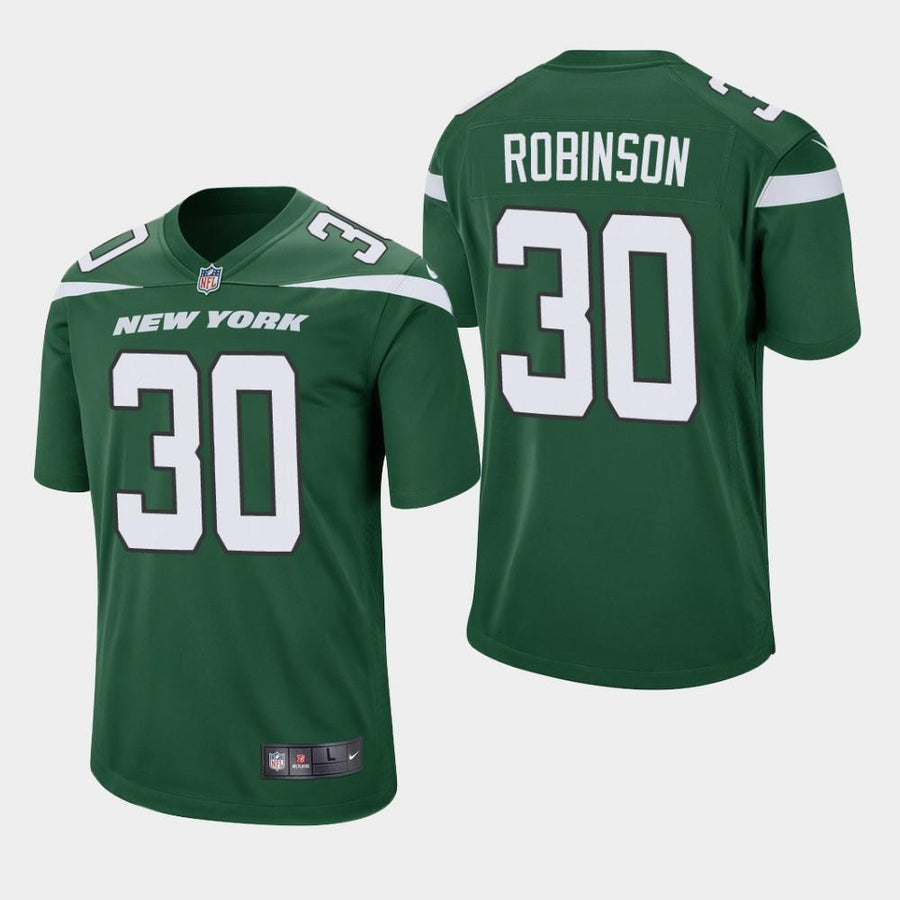 Rashard Robinson New York Jets 2019 Game Jersey - Green