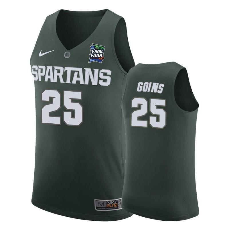 Kenny Goins Michigan State Spartans 2019 Final Four Basketball Jersey - Green