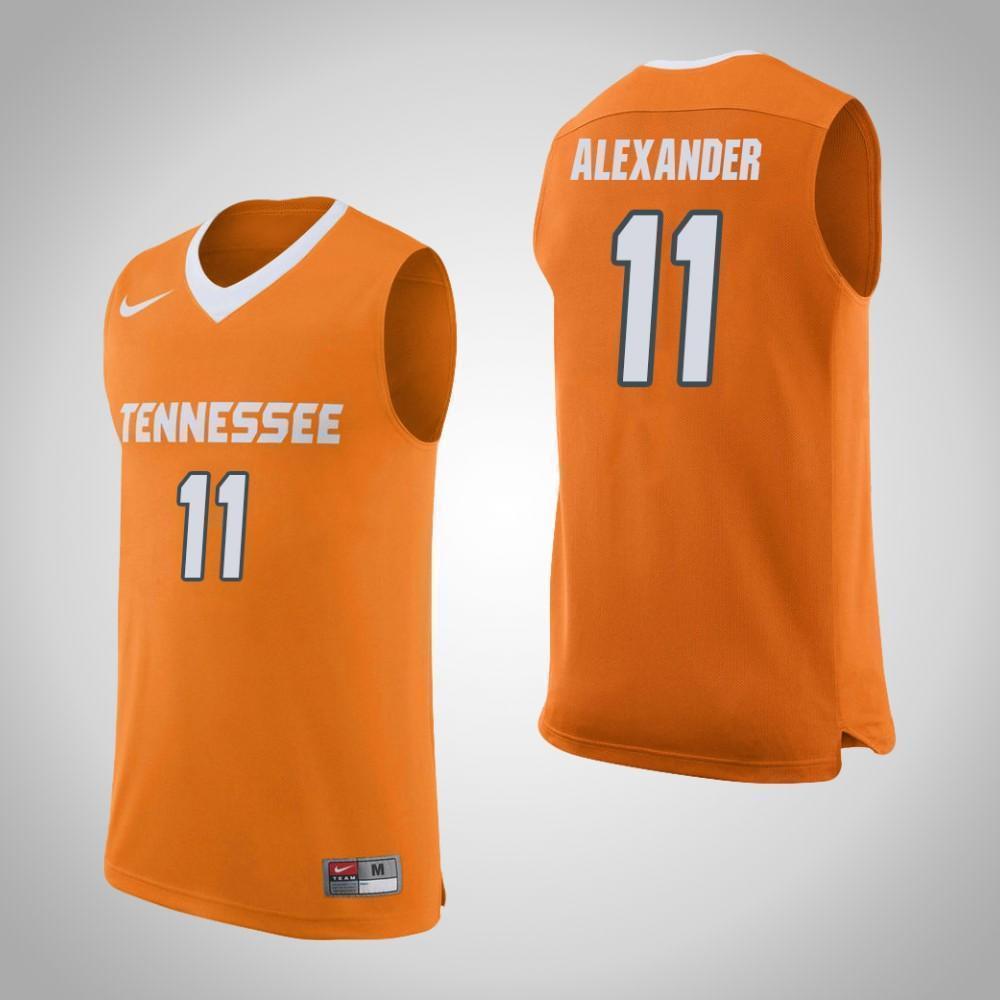Kyle Alexander Tennessee Volunteers Basketball Jersey-Orange