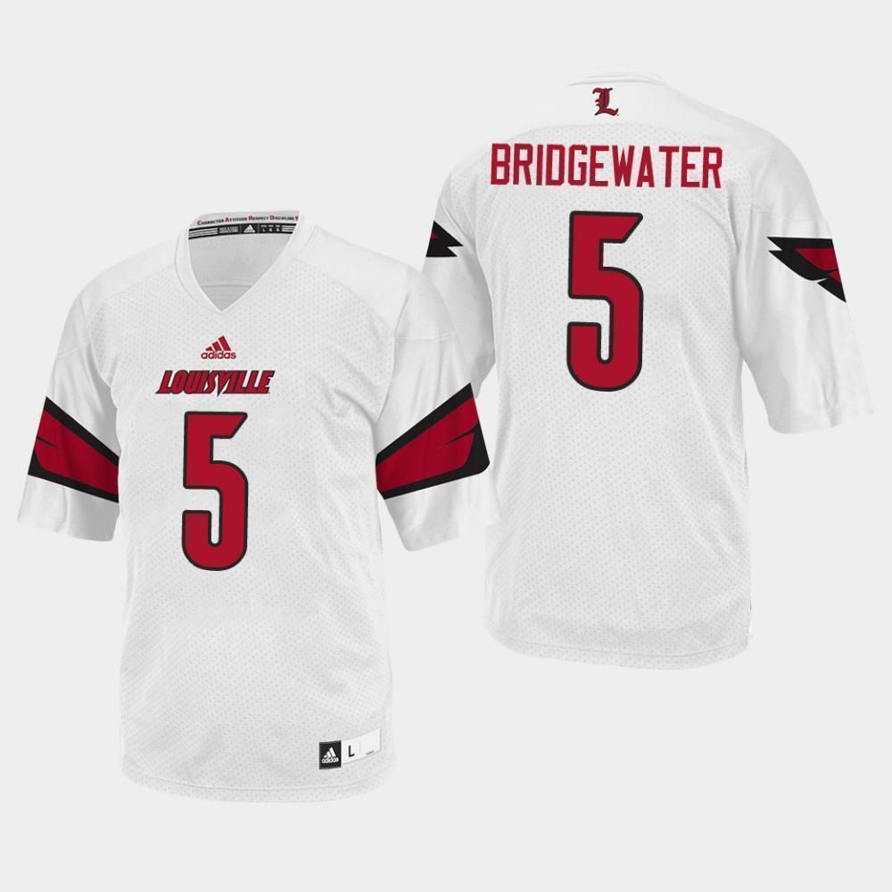 Teddy Bridgewater Louisville Cardinals Football Jersey - White