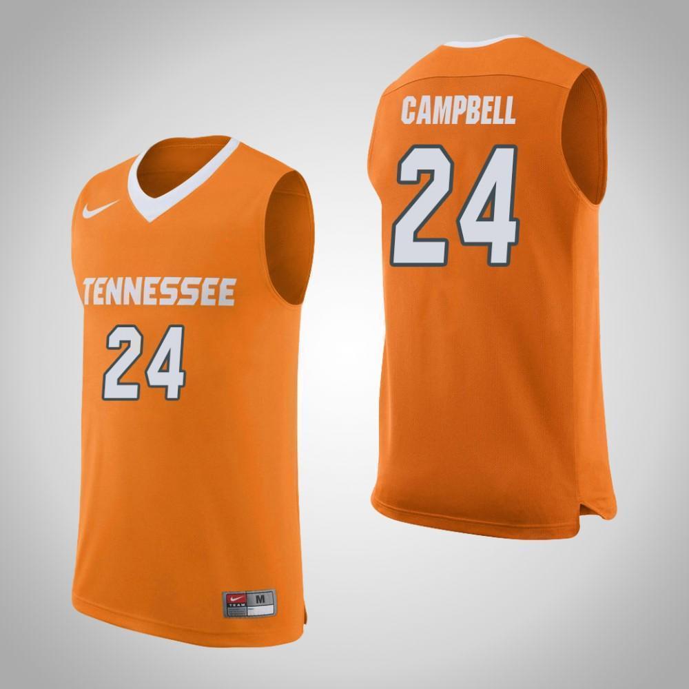 Lucas Campbell Tennessee Volunteers Basketball Jersey-Orange