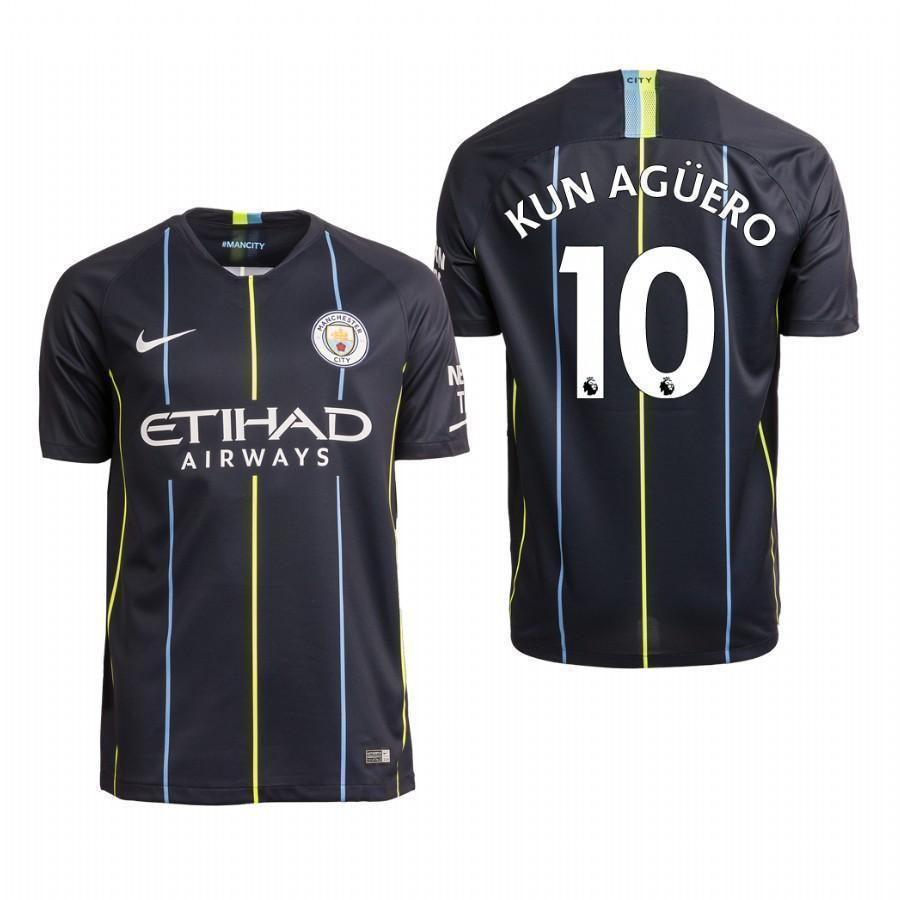 Sergio Aguero Manchester City Away Jersey 2018/19