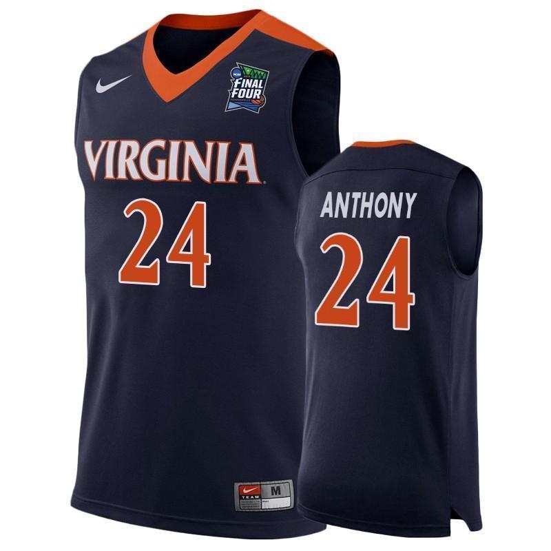Marco Anthony Virginia Cavaliers 2019 Final Four Basketball Jersey - Navy