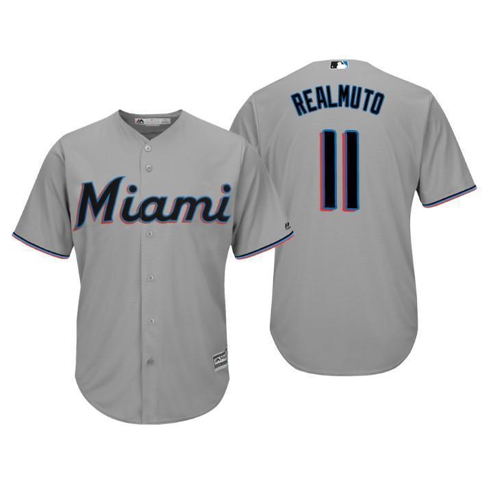 J.T. Realmuto Miami Marlins 2019 Baseball Player Jersey