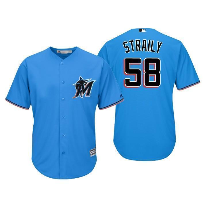 Dan Straily Miami Marlins 2019 Baseball Player Jersey