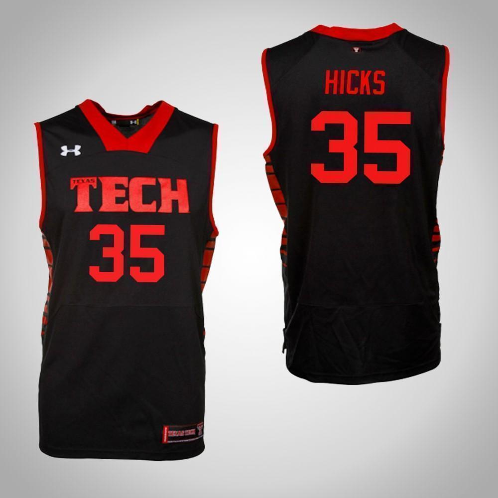 Parker Hicks Texas Tech Red Raiders Basketball Jersey