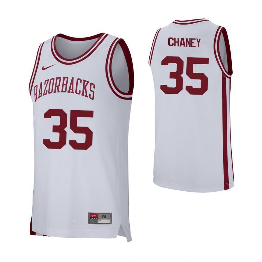 Reggie Chaney Arkansas Razorbacks Basketball Jersey - White