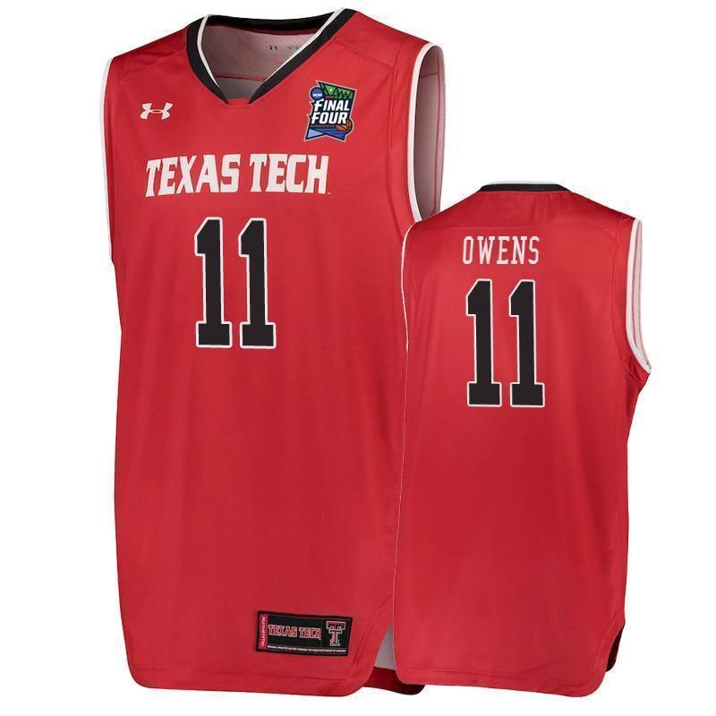 Tariq Owens Texas Tech Red Raiders 2019 Final Four Basketball Jersey - Red