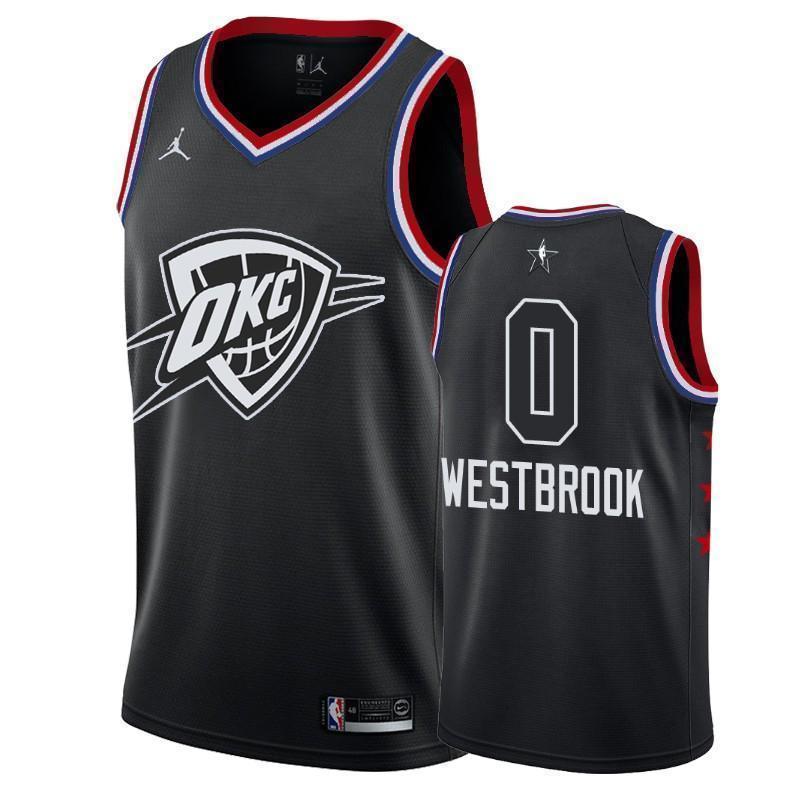 Oklahoma City Thunder #0 Russell Westbrook 2019 ALL STAR Swingman Jersey