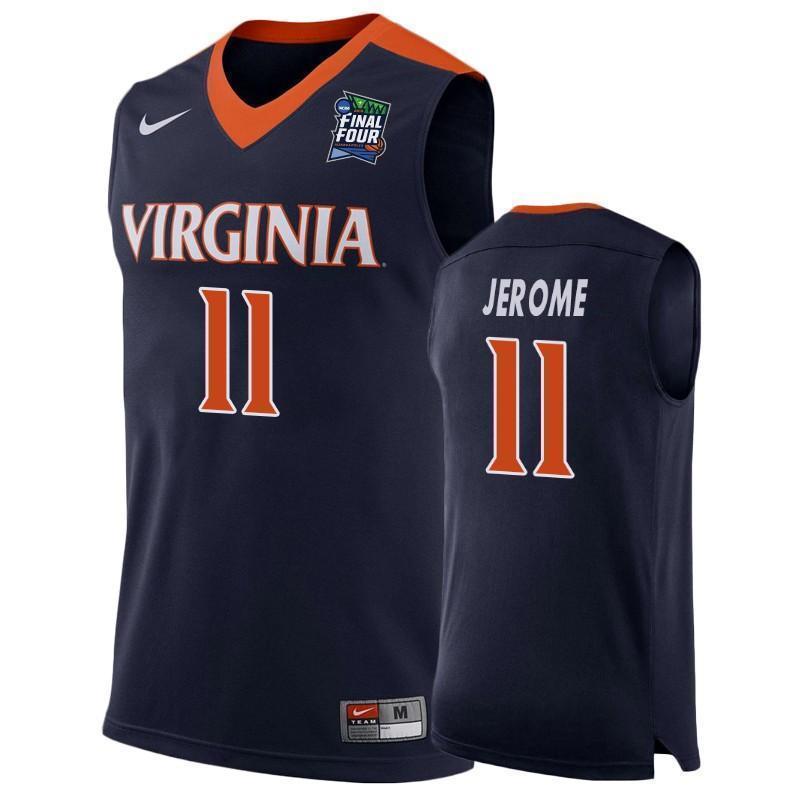 Ty Jerome Virginia Cavaliers 2019 Final Four Basketball Jersey - Navy