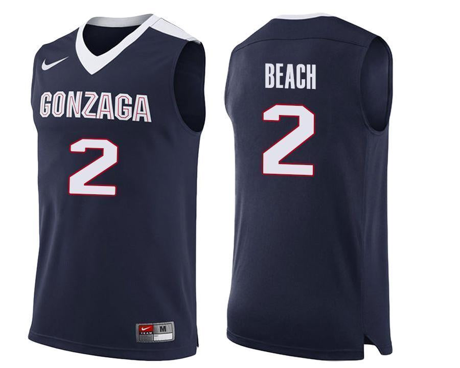 Jack Beach Gonzaga Bulldogs Basketball Jersey-Navy