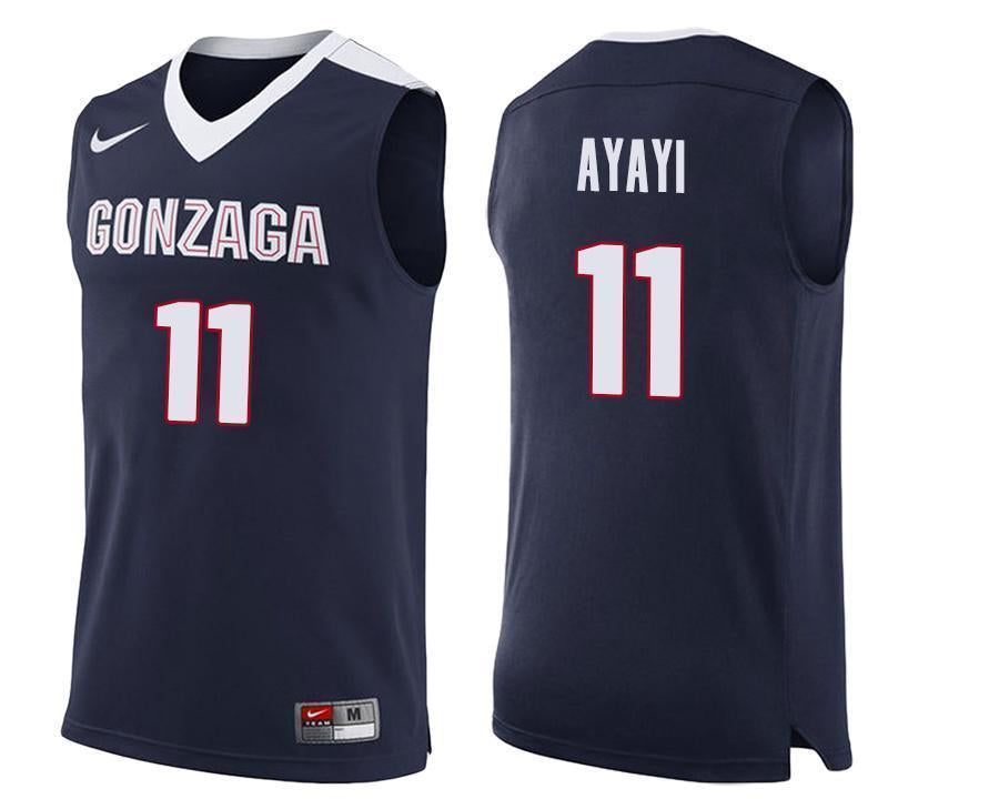Joel Ayayi Gonzaga Bulldogs Basketball Jersey-Navy