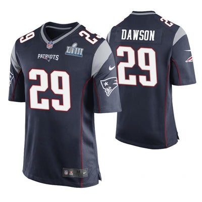 Duke Dawson New England Patriots Super Bowl LIII Game Jersey
