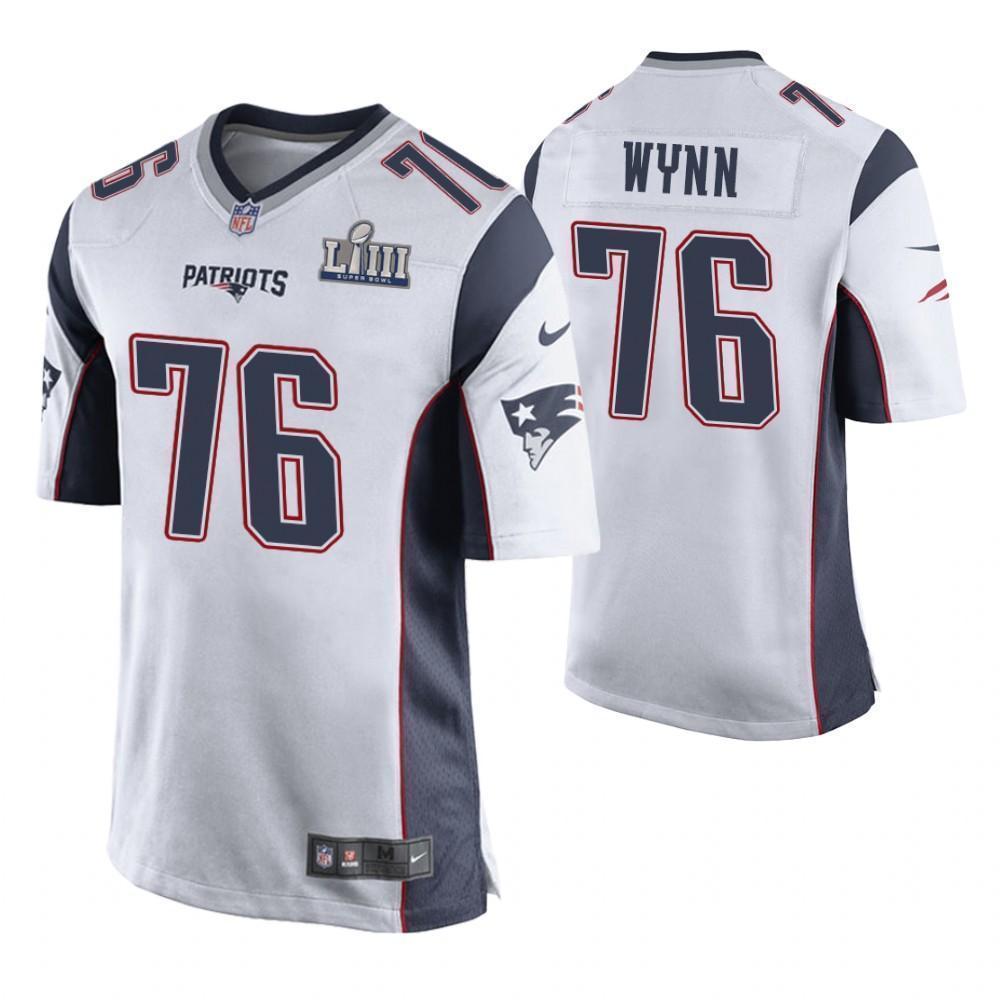 Isaiah Wynn New England Patriots Super Bowl LIII Game Jersey