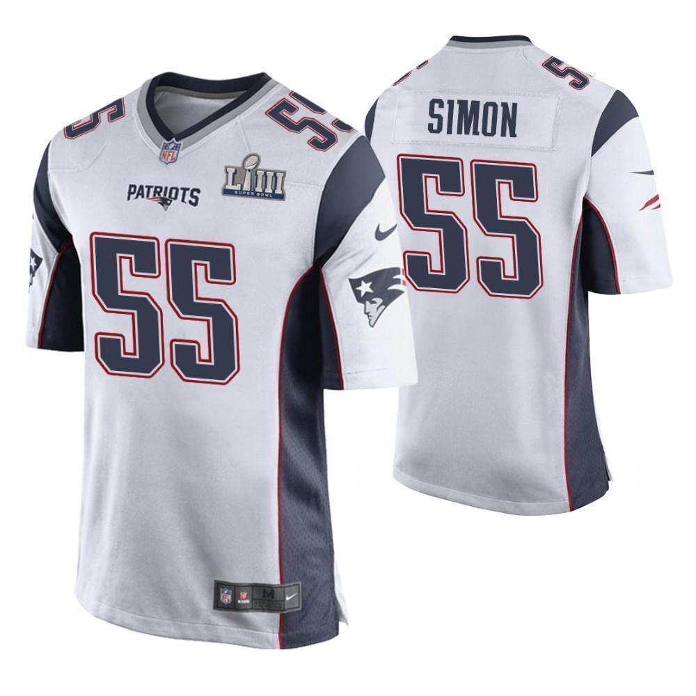 John Simon New England Patriots Super Bowl LIII Game Jersey