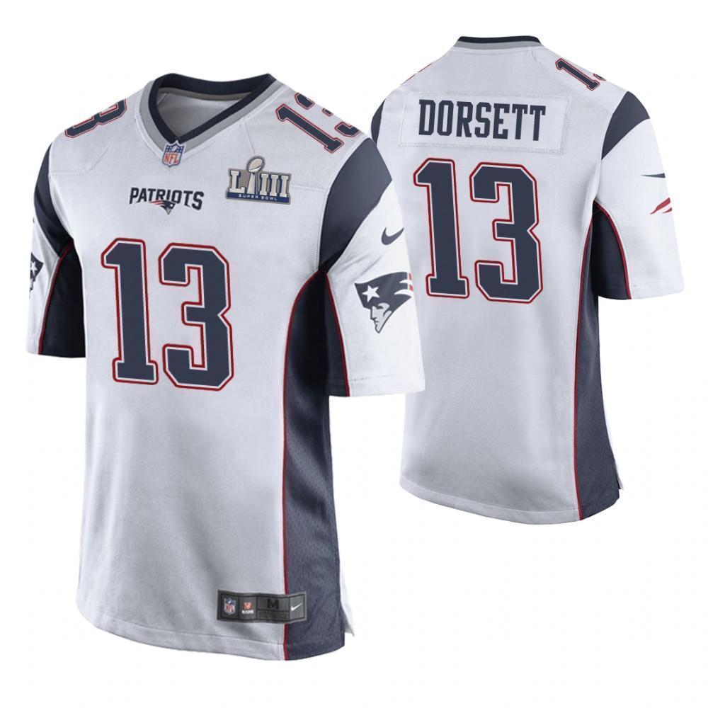 Phillip Dorsett New England Patriots Super Bowl LIII Game Jersey