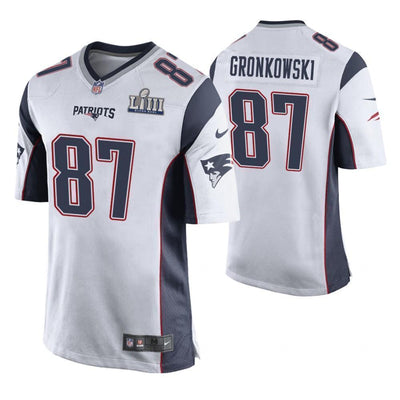 Rob Gronkowski New England Patriots Super Bowl LIII Game Jersey