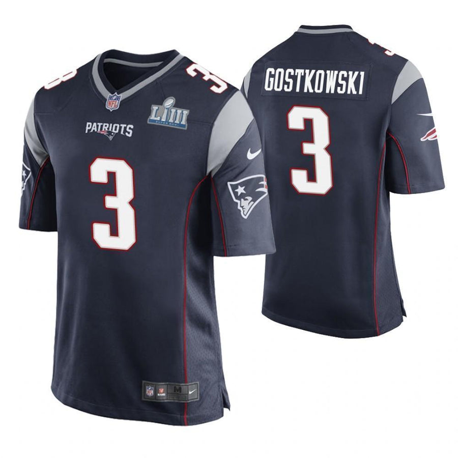Stephen Gostkowski New England Patriots Super Bowl LIII Game Jersey