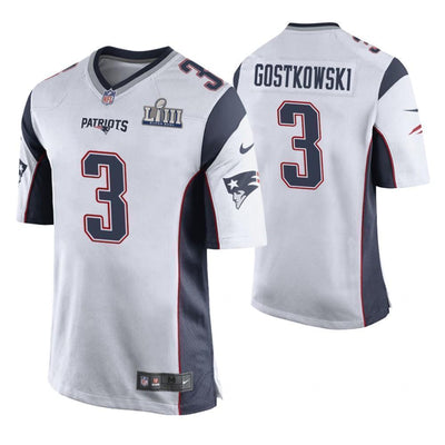 Stephen Gostkowski New England Patriots Super Bowl LIII Game Jersey