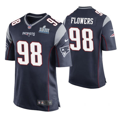 Trey Flowers New England Patriots Super Bowl LIII Game Jersey