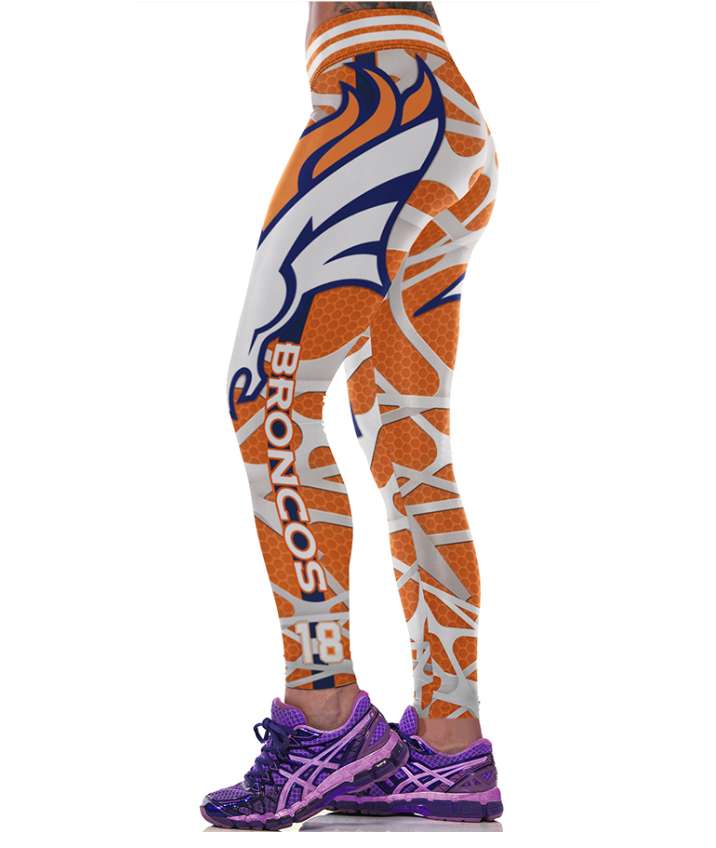 Women's Denver Broncos 3D Print Leggings