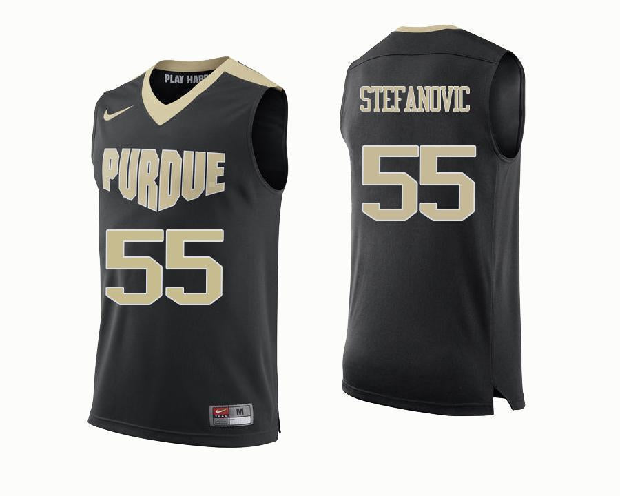 Sasha Stefanovic Purdue Boilermakers Basketball Jersey