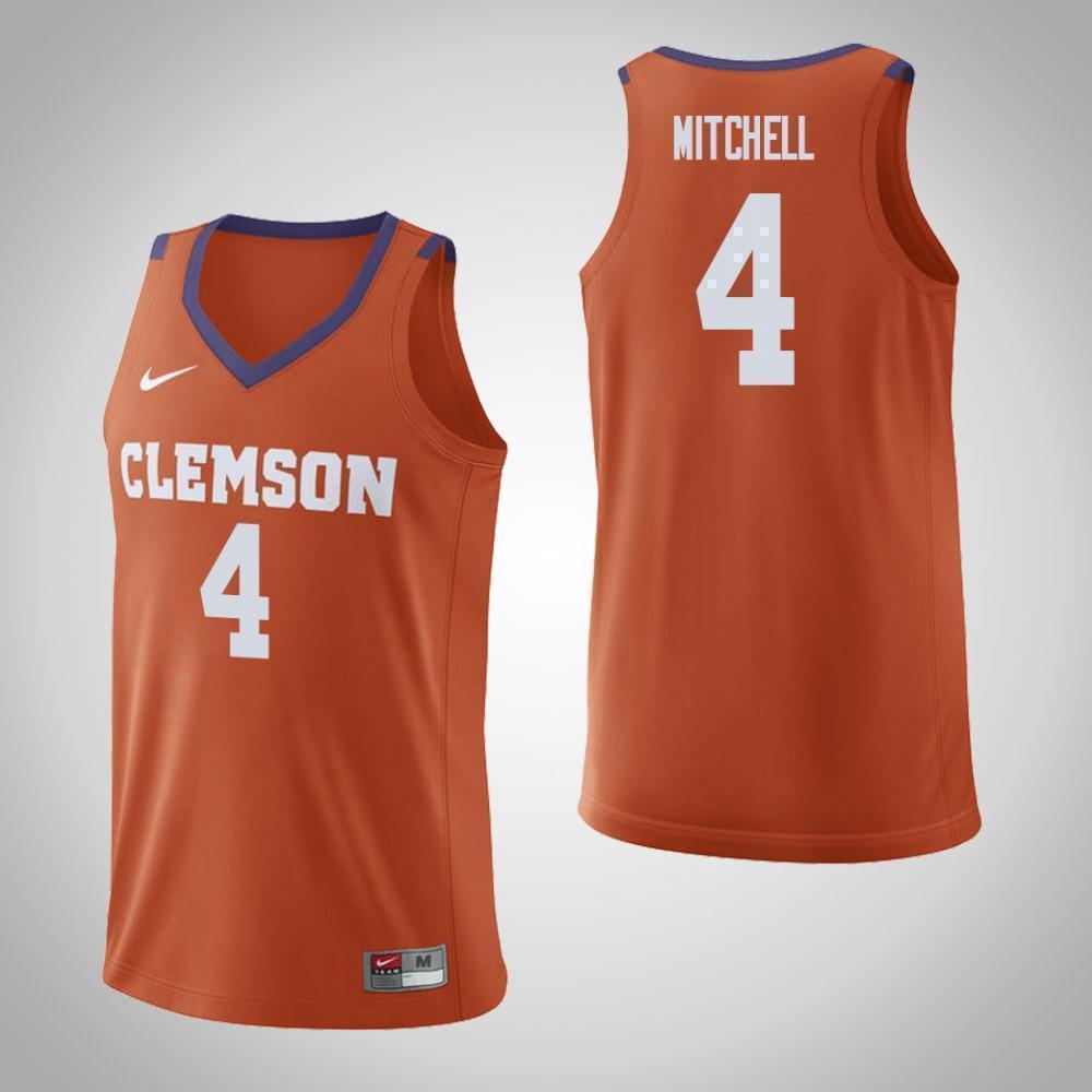 Shelton Mitchell Clemson Tigers Basketball Jersey