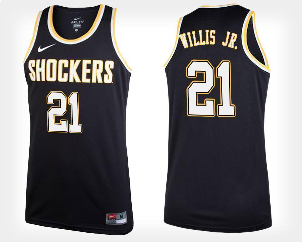 Darral Willis Jr Wichita State Shockers Basketball Jersey-Black