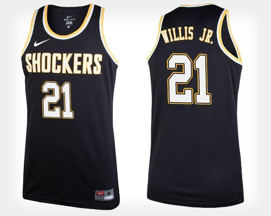 Darral Willis Jr Wichita State Shockers Basketball Jersey-Black