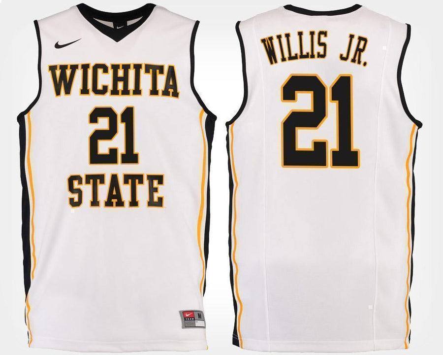 Darral Willis Jr Wichita State Shockers Basketball Jersey-White