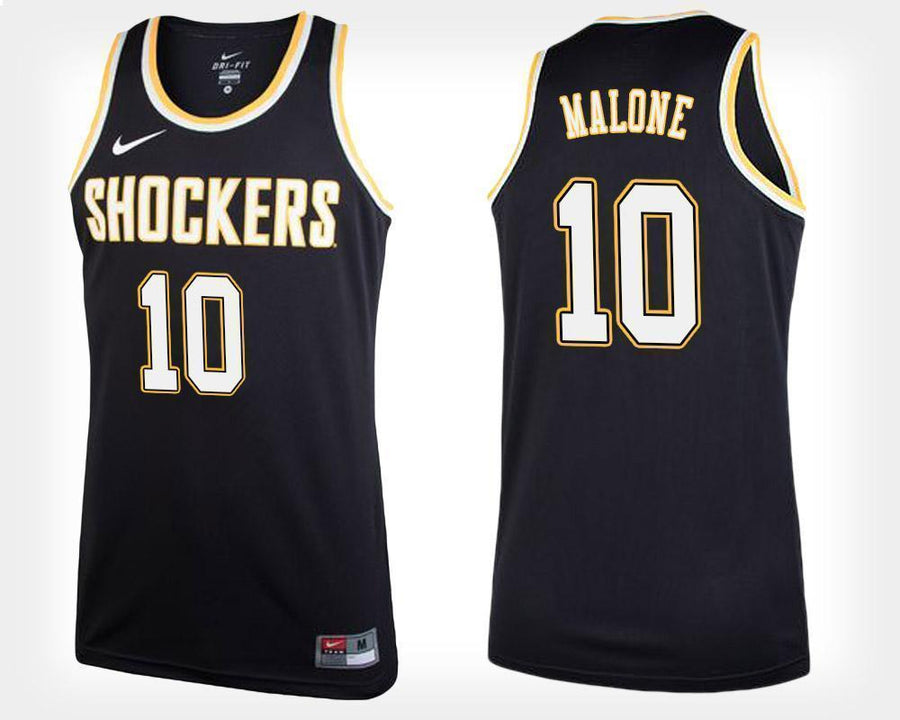 Kaelen Malone Wichita State Shockers Basketball Jersey-Black
