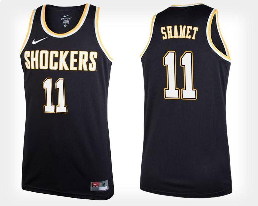 Landry Shamet Wichita State Shockers Basketball Jersey-Black