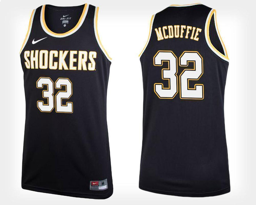 Markis McDuffie Wichita State Shockers Basketball Jersey-Black
