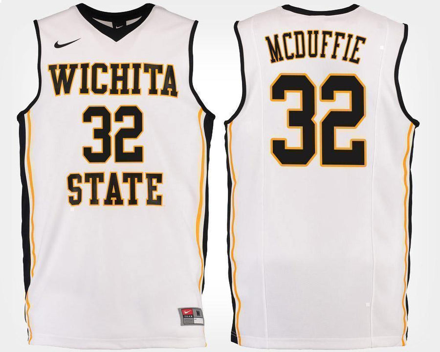 Markis McDuffie Wichita State Shockers Basketball Jersey-White