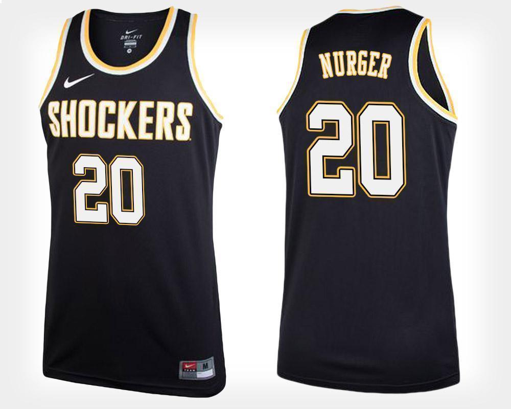 Rauno Nurger Wichita State Shockers Basketball Jersey-Black