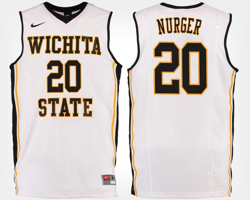 Rauno Nurger Wichita State Shockers Basketball Jersey-White
