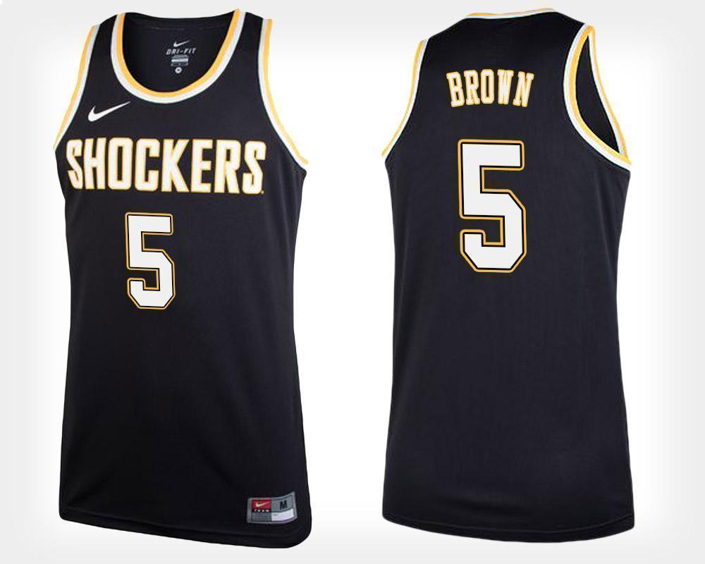 Rod Brown Wichita State Shockers Basketball Jersey-Black