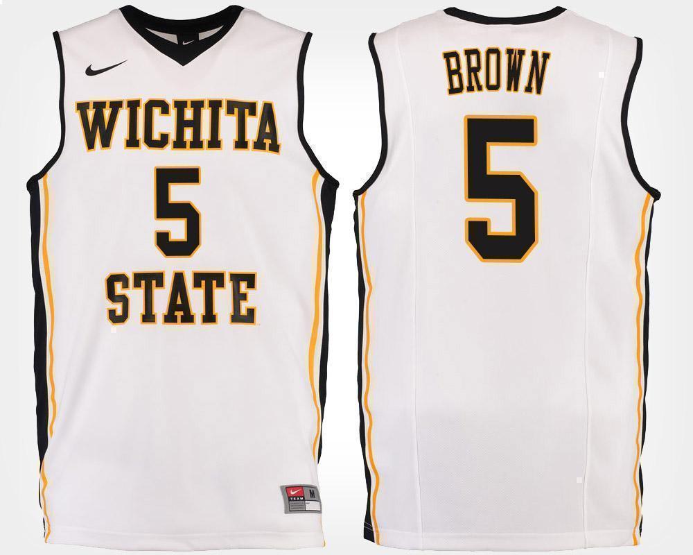 Rod Brown Wichita State Shockers Basketball Jersey-White