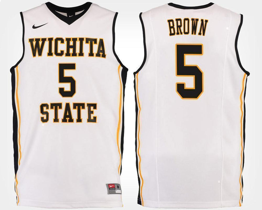 Rod Brown Wichita State Shockers Basketball Jersey-White