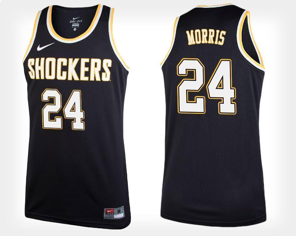 Shaquille Morris Wichita State Shockers Basketball Jersey-Black