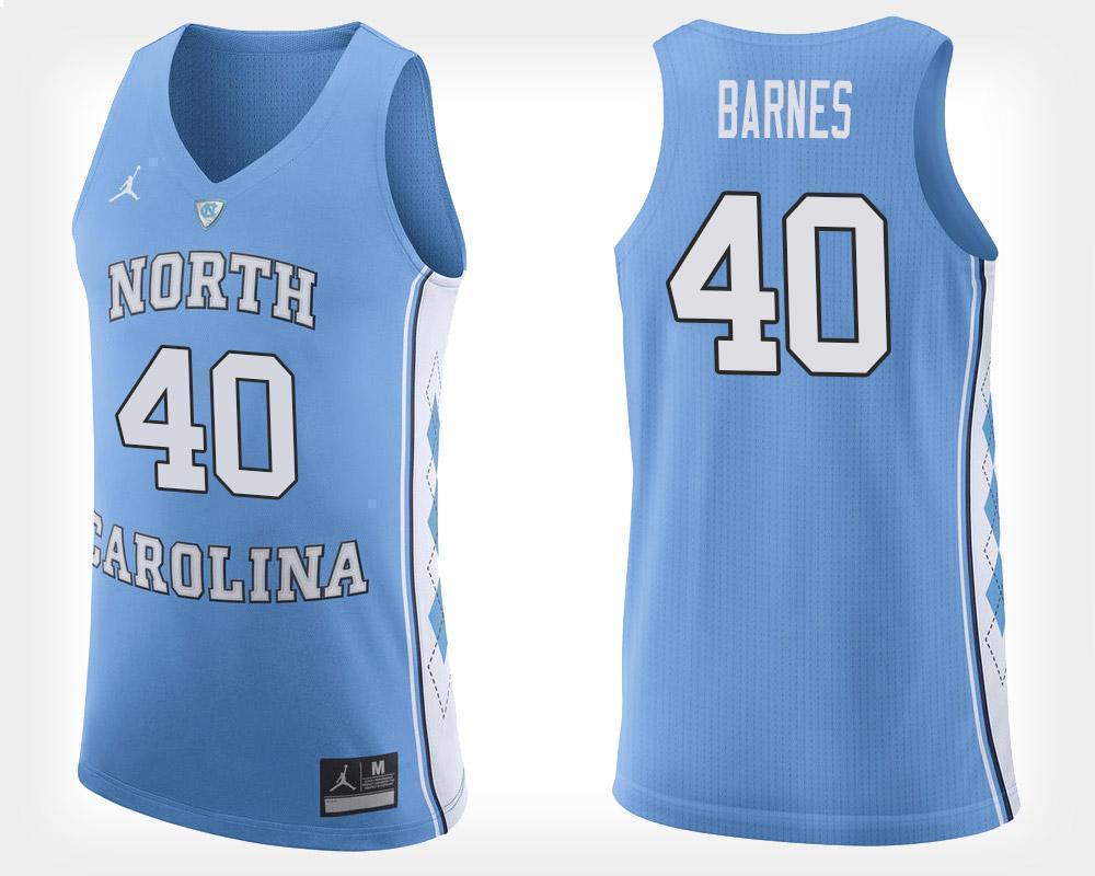 Harrison Barnes North Carolina Basketball Jersey - Light Blue