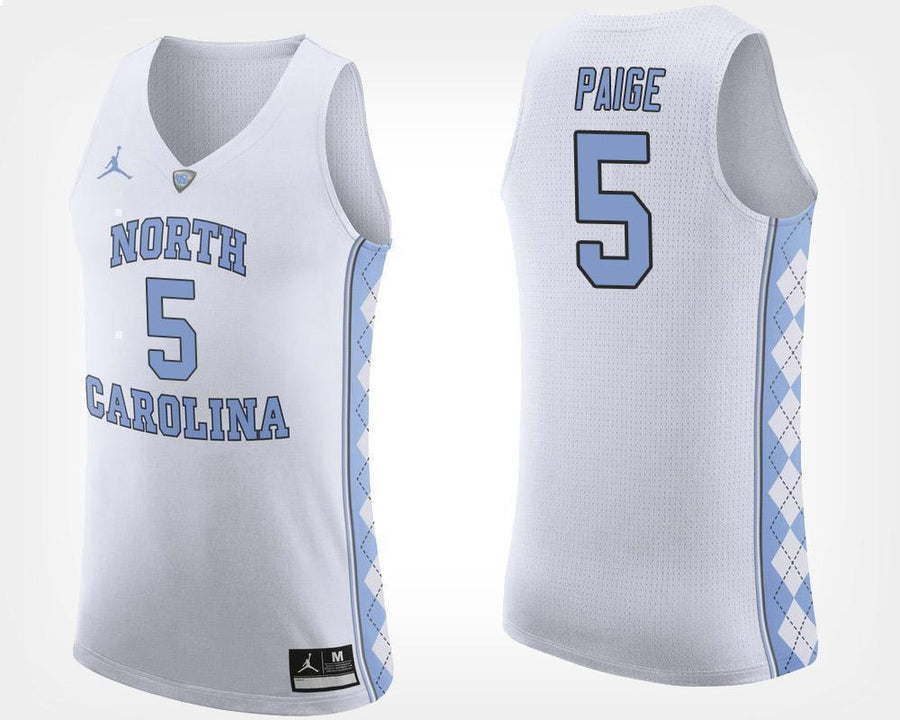 Marcus Paige North Carolina Basketball Jersey - White