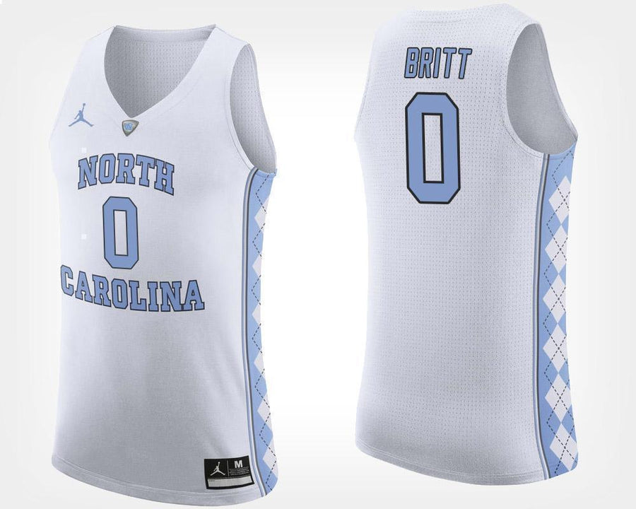 Nate Britt North Carolina Basketball Jersey - White